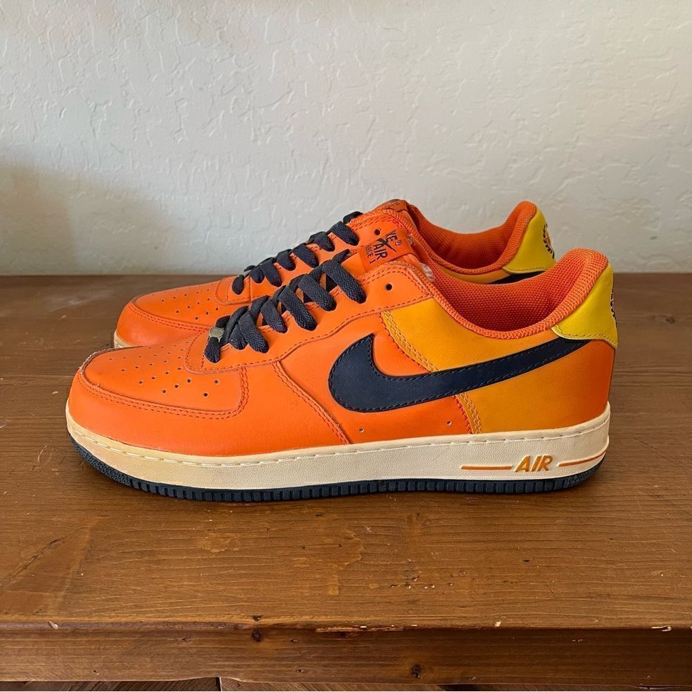 Nike Mens Air Force 1 Houston Astros 06 LE Sneaker Shoes Orange 312945-841 13.